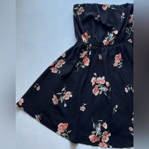 Floral Black Dress